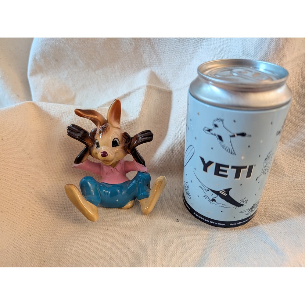 Vintage Disney Brer Rabbit Ceramic Figurine Japan Walt Disney Productions 3.5"